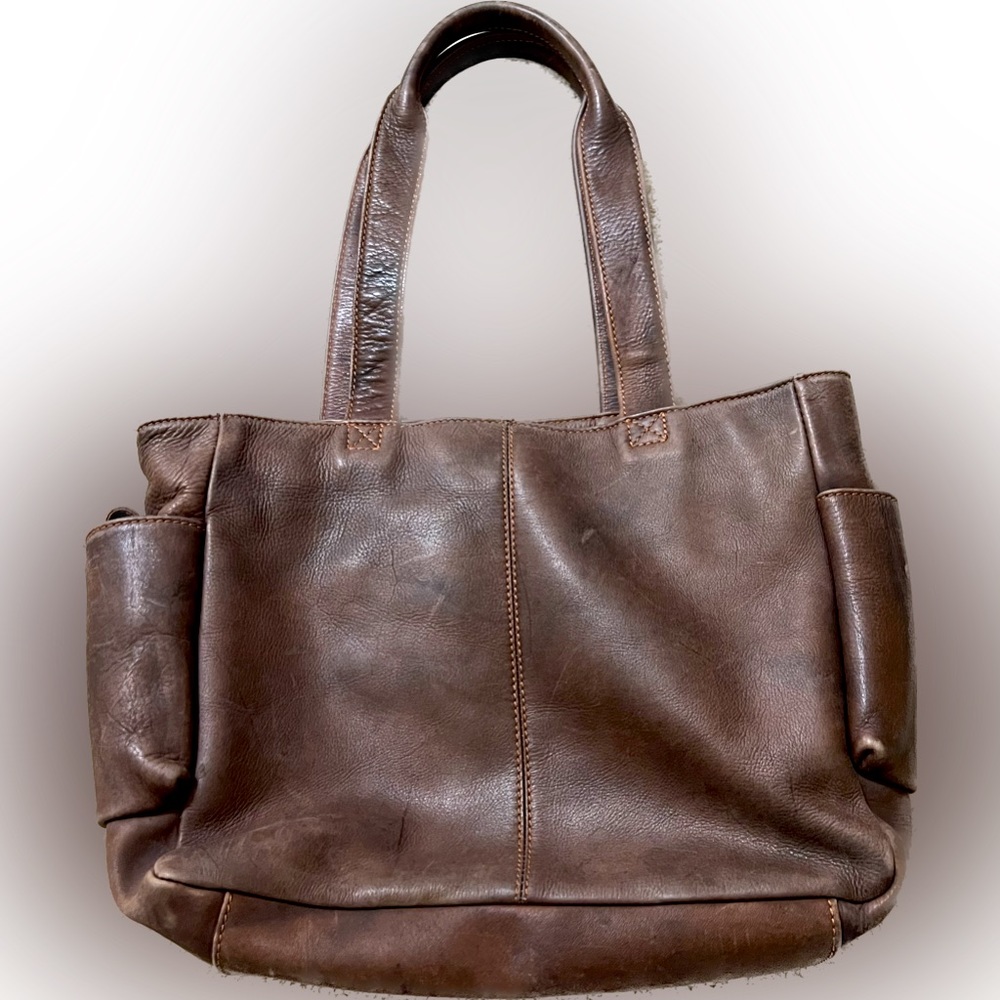 Frye brown leather woman’s handbag purse shoulder handbag